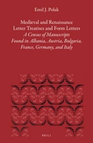 Cover image for Medieval and Renaissance Letter Treatises and Form Letters