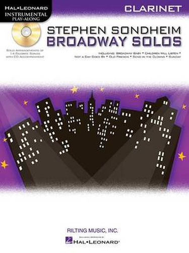 Cover image for Stephen Sondheim - Broadway Solos: Instrumental Play-Along