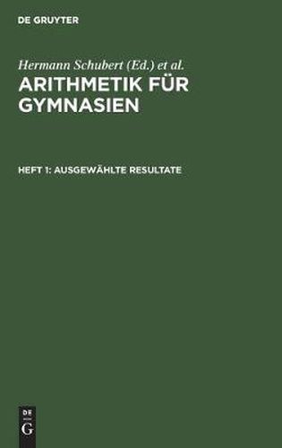 Cover image for Ausgewahlte Resultate