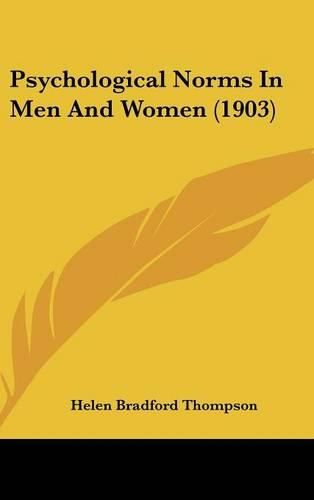 Psychological Norms in Men and Women (1903)