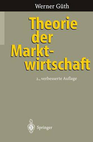 Cover image for Theorie der Marktwirtschaft