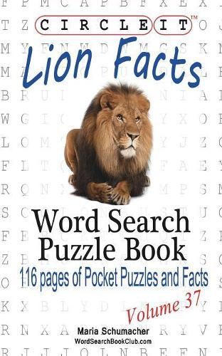 Circle It, Lion Facts, Word Search, Puzzle Book