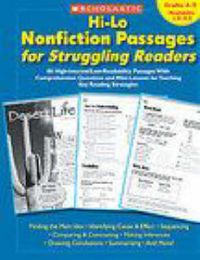 Cover image for Hi-Lo Nonfiction Passages for Struggling Readers: Grades 4-5: 80 High-Interest/Low-Readability Passages with Comprehension Questions and Mini-Lessons for Teaching Key Reading Strategies