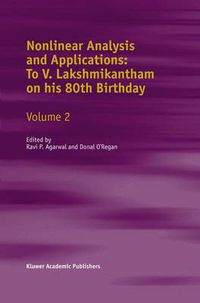 Cover image for Nonlinear Analysis and Applications: To V. Lakshmikantham on His 80th Birthday