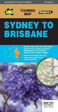 Cover image for Sydney to Brisbane Map 244 10th ed