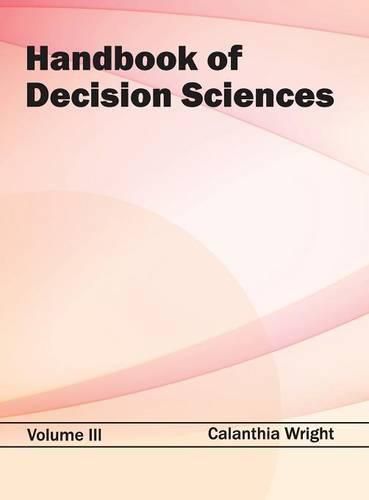 Cover image for Handbook of Decision Sciences: Volume III