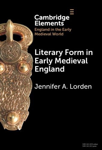 Cover image for Literary Form in Early Medieval England