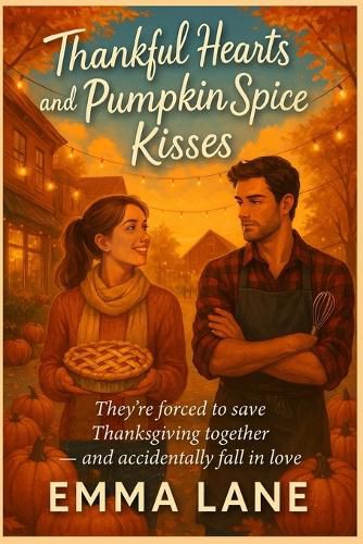 Cover image for Thankful Hearts and Pumpkin Spice Kisses - They're forced to save Thanksgiving together - and accidentally fall in love