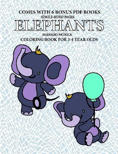 Cover image for Coloring Book for 4-5 Year Olds (Elephants)