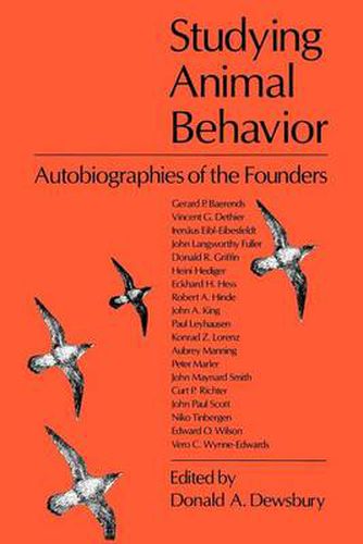 Cover image for Studying Animal Behaviour: Autobiographies of the Founders