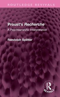 Cover image for Proust's Recherche