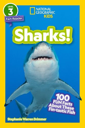 Cover image for National Geographic Readers: Sharks! (Level 3): 100 Fun Facts about These Fin-Tastic Fish