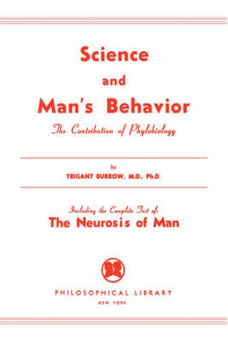 Cover image for Science and Man's Behavior