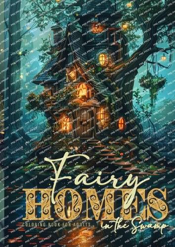 Cover image for Fairy Homes in the Swamp Coloring Book for Adults