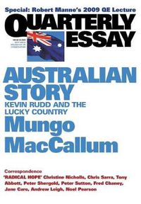 Cover image for Australian Story: Kevin Rudd and the Lucky Country: Quarterly Essay 36