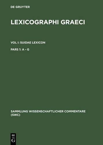 Cover image for Lexicographi Graeci: Vol. I: CB