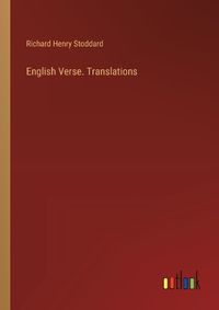 Cover image for English Verse. Translations