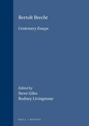 Cover image for Bertolt Brecht: Centenary Essays
