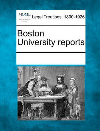 Cover image for Boston University Reports