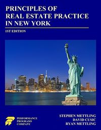 Cover image for Principles of Real Estate Practice in New York