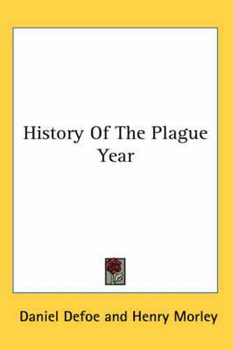 Cover image for History of the Plague Year