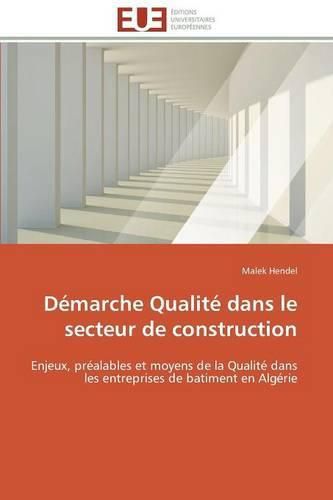 Cover image for D marche Qualit  Dans Le Secteur de Construction