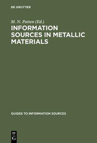 Cover image for Information Sources in Metallic Materials