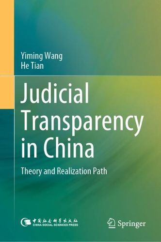 Cover image for Judicial Transparency in China