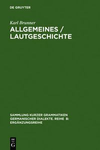 Cover image for Allgemeines / Lautgeschichte