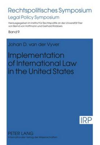 Cover image for Implementation of International Law in the United States