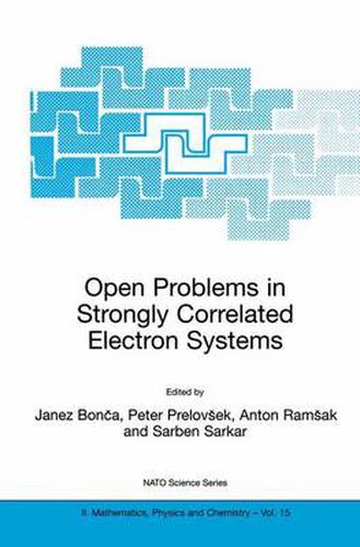 Cover image for Open Problems in Strongly Correlated Electron Systems