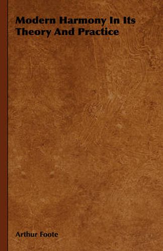 Cover image for Modern Harmony in Its Theory and Practice