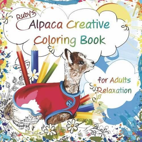 Cover image for Ruby's Alpaca Creative Coloring Book for Adults Relaxation