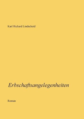 Cover image for Erbschaftsangelegenheiten