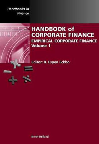 Cover image for Handbook of Corporate Finance: Empirical Corporate Finance