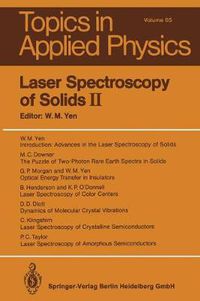 Cover image for Laser Spectroscopy of Solids II