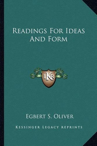 Cover image for Readings for Ideas and Form
