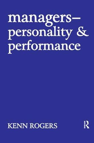 Cover image for Managers: Personality and Performance