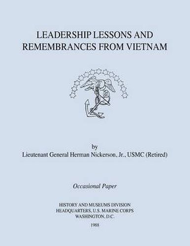 Cover image for Leadership Lessons and Remembrances from Vietnam