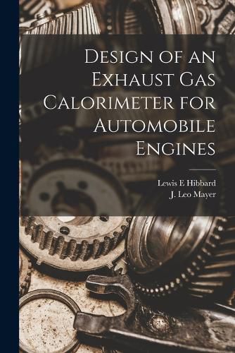 Cover image for Design of an Exhaust gas Calorimeter for Automobile Engines