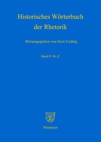 Cover image for Historisches Worterbuch der Rhetorik, Band 9: St-Z