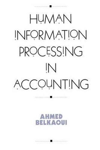 Cover image for Human Information Processing in Accounting