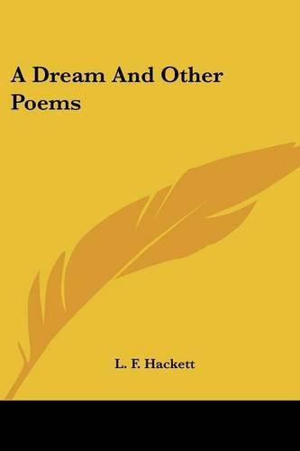 Cover image for A Dream and Other Poems