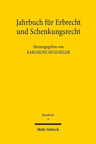 Cover image for Jahrbuch fur Erbrecht und Schenkungsrecht: Band 9