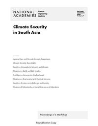 Cover image for Climate Security in South Asia