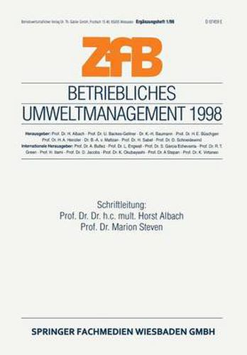 Betriebliches Umweltmanagement 1998