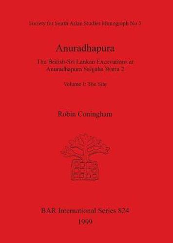 Cover image for Anuradhapura: The British-Sri Lankan Excavations at Anuradhapura Salgaha Watta 2. Volume I: The Site