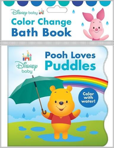 Cover image for Disney Baby Pooh Loves Puddles Colour Change Bath Book
