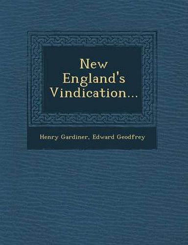 Cover image for New England's Vindication...