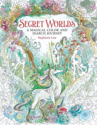 Cover image for Secret Worlds: A Magical Color and Search Journey